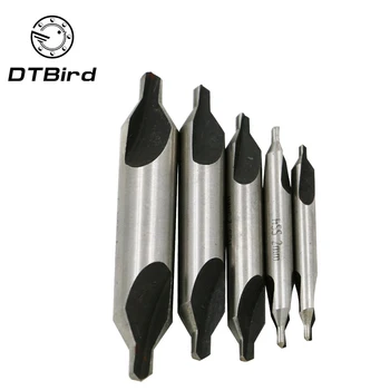 

5pcs/set HSS Combined Center Drills 60 Degree Countersink Drill Bits Set Tool Kit 1.5mm 2.0mm 2.5mm 3mm 4mm