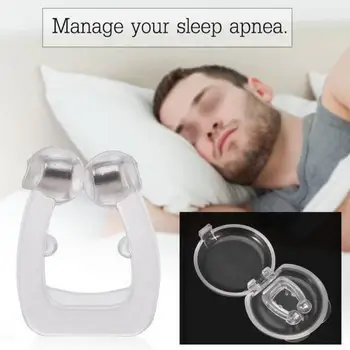 

Silicone Nose Clip Anti Snoring Nose Breathing Snore Stopper Antisnoring Device For Sleeping Apnea Guard Night Device With Box