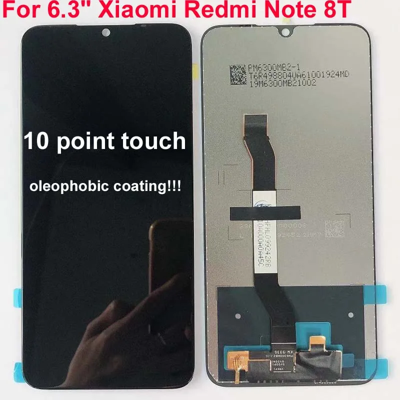 ЖК-дисплей для 6,3 ''Xiaomi Redmi Note 8T ЖК-экран Замена для Redmi Note8t ЖК-сенсорный экран дигитайзер часть
