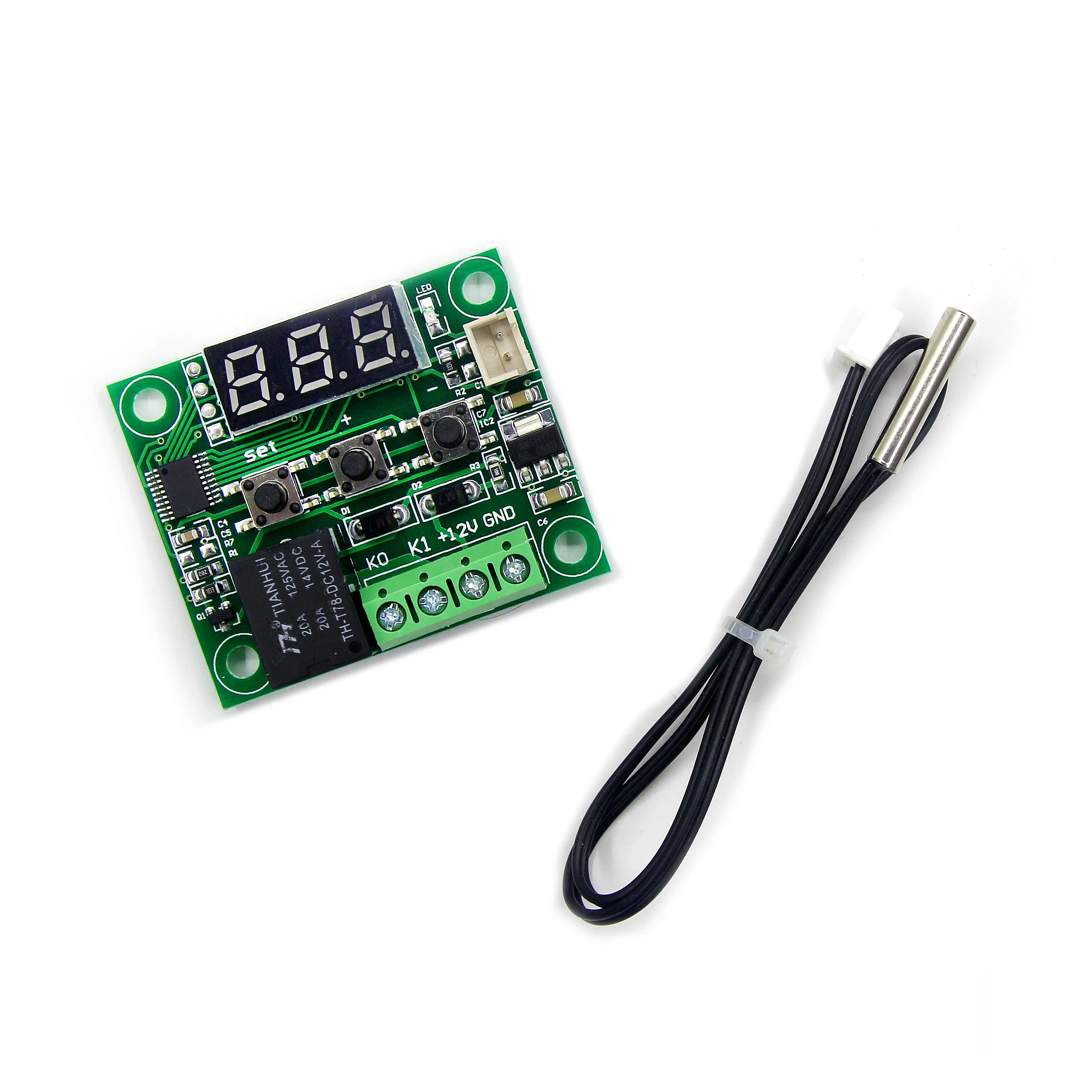 Цифровой светодиодный термостат W1209 термометр с контроллером температуры модуль