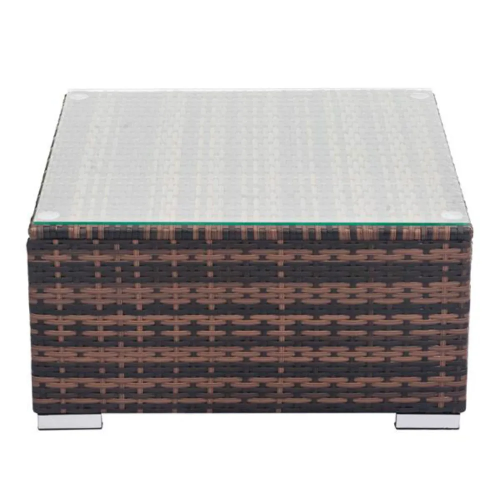 

[us-w] YF Brown Gradient Rattan Tea Table Coffee Table