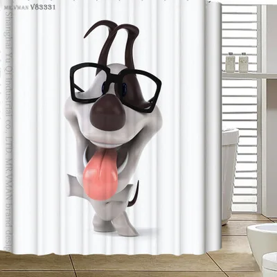 STYLE A Занавески для душа, 3D мультяшный Декор для ванной, сделай сам, на заказ, полиэфирные занавески для душа, художественные занавески с крючками, занавески для ванной, удлиненные - Цвет: STYLE A