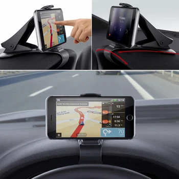 

Hot Universal Car Phone Holder Adjustable Clip Car Dashboard Mount Stand GPS Display Bracket