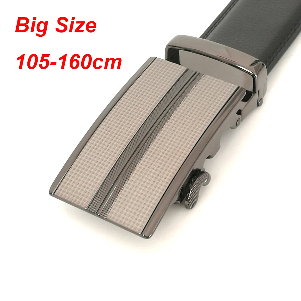 

Mens Belts for Dress Jeans Automatic Buckle Men's Genuine Leather Belt Black Super Long Size 28"-62" Z44