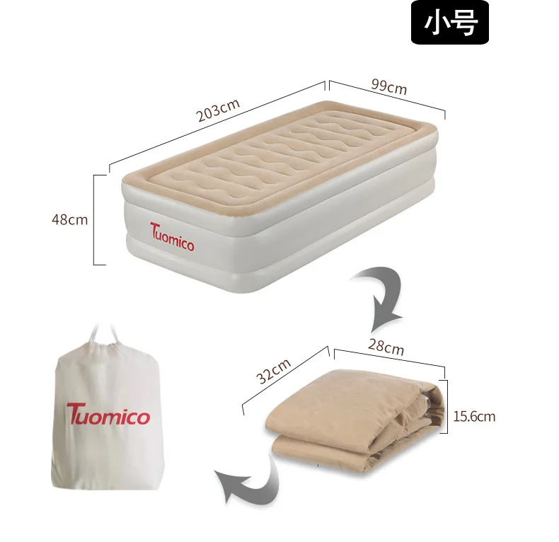 Cama de ar da Bomba Cama de Sono Cama de Acampamento Única Pessoa Construído-na Portátil Confortável Colchão Inflável 99*203*45 cm 10 Cheap Esteira de acampamento