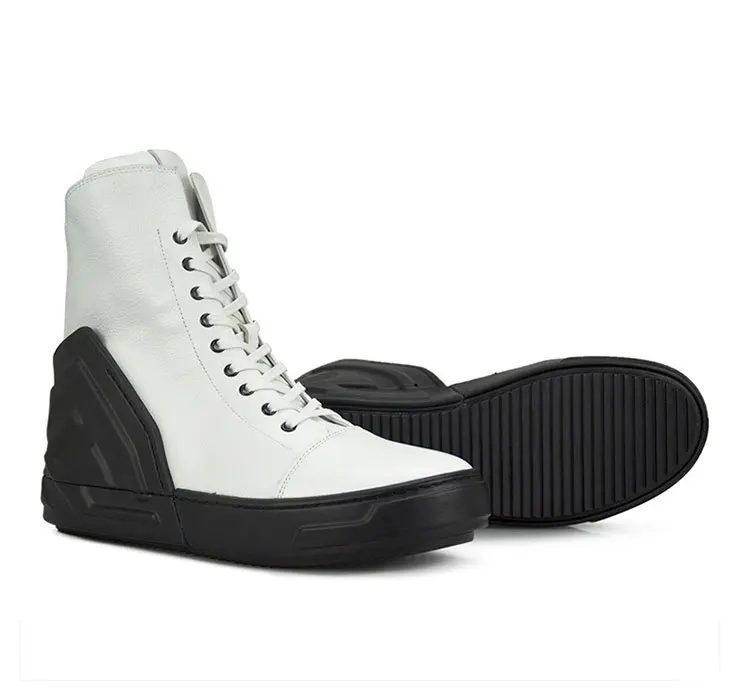 New men's high-top boots Genuine leather Martin soft thick-bottomed lace-up casual |