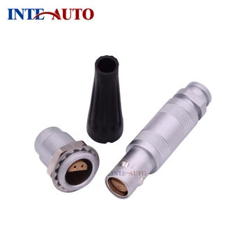 

1S Series 3 pin half-moon Circular Push Pull Connectors quick lock self-latching system male female connector china manufacturer