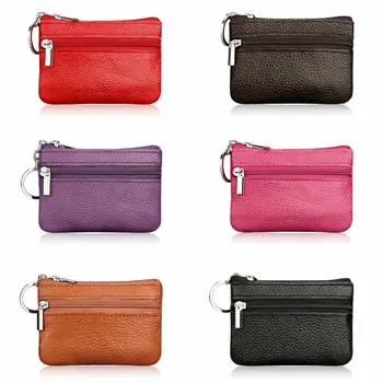 

Hot Sale Most High Quality Women PU Leather Coin Purses Card Key Ring Wallet Pouch Mini Purse Zipper Small Change Bags