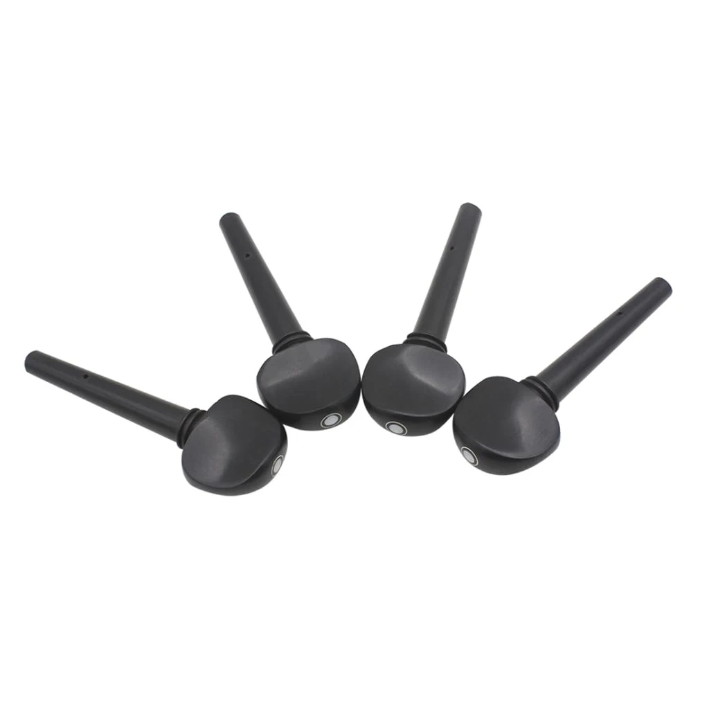 Cello Tuning Pegs 4Pcs/Pack Ebony Cello Machine Heads