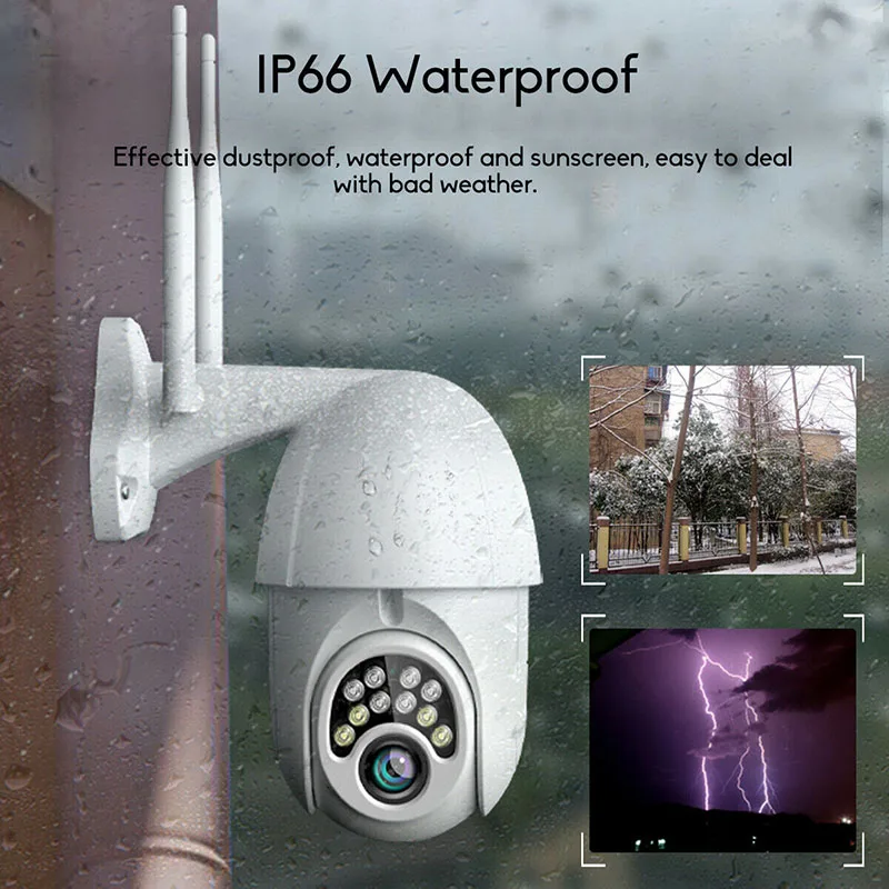

1080P PTZ Dome Camera Wireless IP WIFI Night Vision Waterproof Security IR Camera NC99