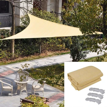 

90% SunShade Sail Camping Sunshade Protection Outdoor Canop Outdoor Awnings Sun Shelter Triangle Garden Patio Pool 90% SunShade