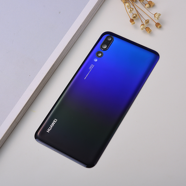 Original Huawei P20 Pro Back Glass Battery Cover With Camera Lens Sticker For Huawei P20 Back Cover Rear Door Housing Case