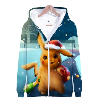 

Film Pokemon Detective Pikachu 3D style Slim fit Hoodie Zipper Fashion Trend Hoodie Sweatshirt Casual Hoodie Zipper Sweatshirt