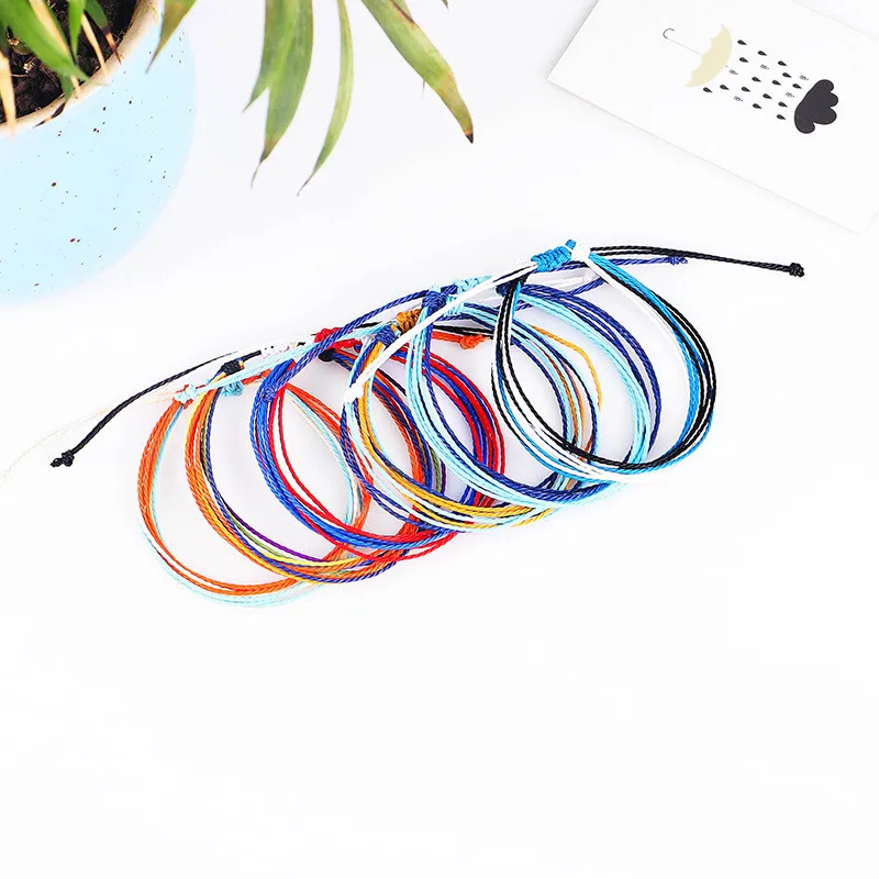 Woozu 22 Colors Tibetan Buddhist Love Lucky Charm Bracelets & Bangles For Women Men Handmade Knots Rope Bracelet | Украшения и