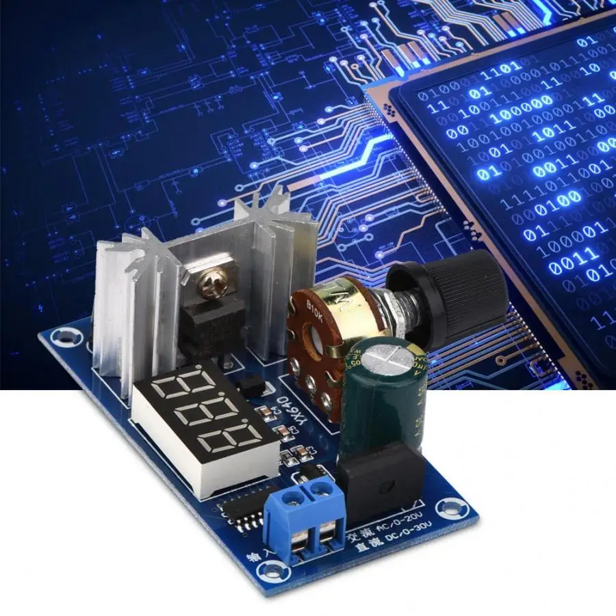 LM317 2A Регулируемый регулятор напряжения блок питания цифровой дисплей напряжения
