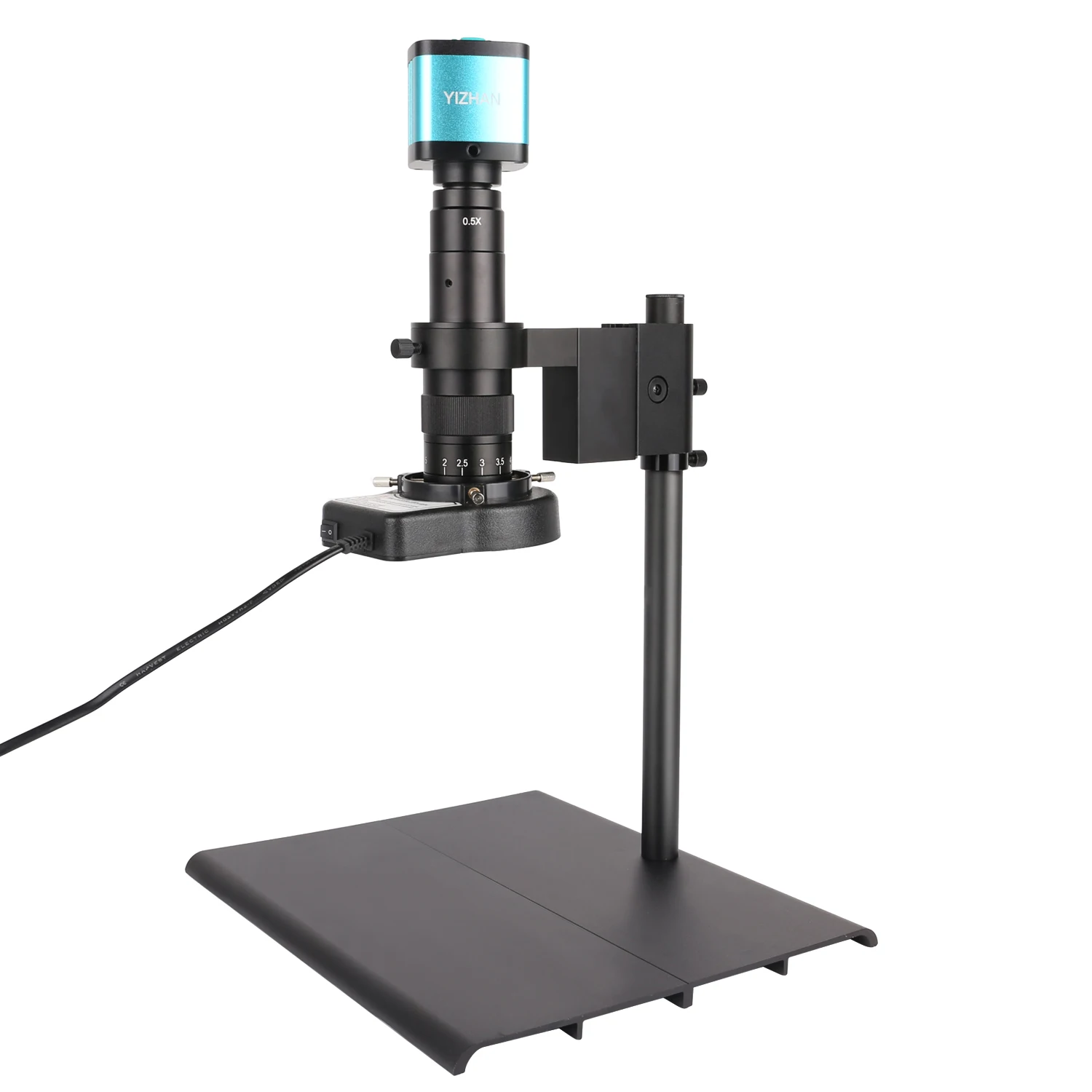 YIZHAN 60MP 48MP 4K USB HDMI VGA Digital Video Monocular Microscope Camera Continus Zoom 180X 215x Soldering Phone Repair Tools