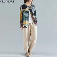 Plus Size Boho Beach Style Cotton Linen Shirt Blouse Women Summer 2020 Ladies Printed Shirt Casual Loose Womens Tops And Blouses