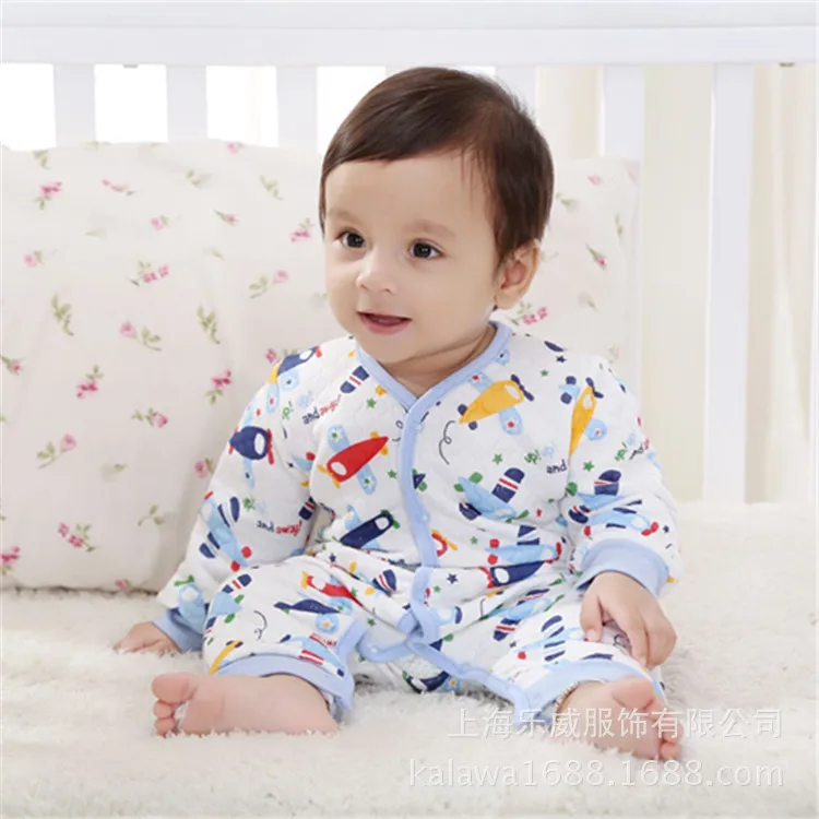 Эксклюзивная Одежда для новорожденных из 100% хлопка Осенний комбинезон мальчиков