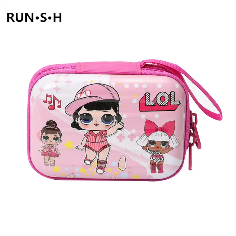 Портативный кошелек для маленьких девочек, кошелек для монет LOL, кошелек для денег, мини-сумка Mochila, милый Стильный пенал