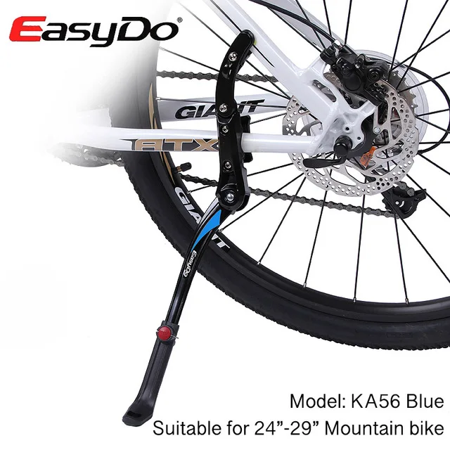 EasyDo 2"-29" MTB велосипед kickstand парковочная подставка горный велосипед Kickstand дорожный велосипедный боковой стенд Поддержка Регулируемый 34-41 см - Цвет: KA56-Blue