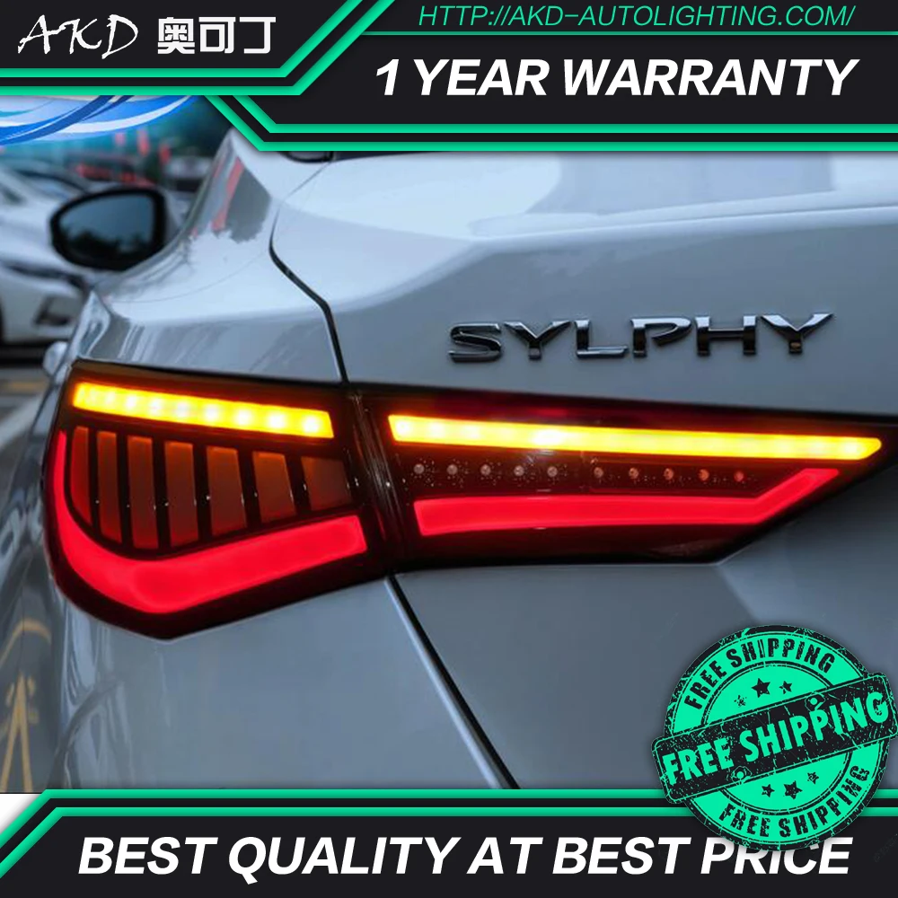AKD автомобильный Стайлинг для Nissan Sylphy задние фонари 2019-2021 Новый Sentra светодиодный