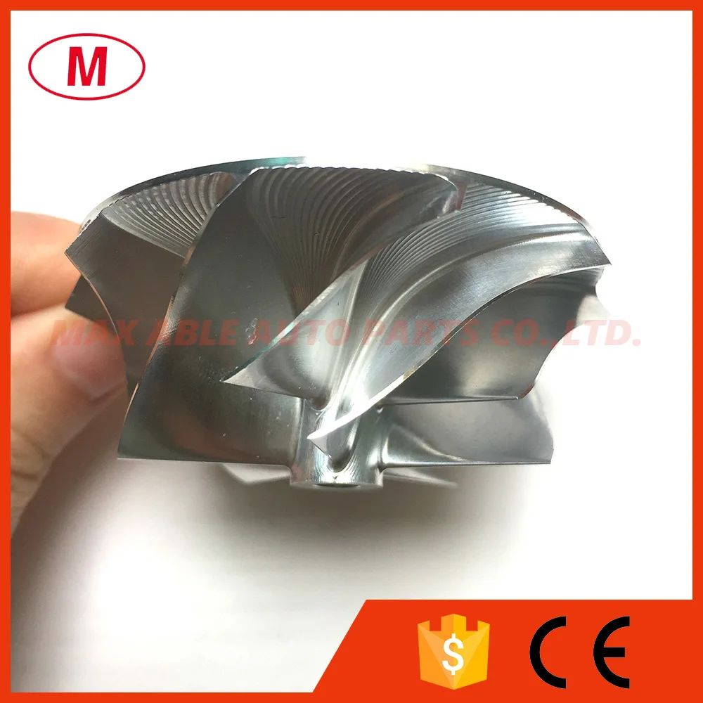 TD04HL 49189-x 19T 46,02/58,00 мм 5+ 5 лезвий обратного турбо рабочее колесо компрессора/алюминий 2618/фрезерный круг для Vol* vo