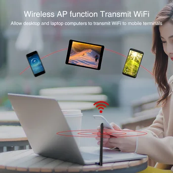 

Home Office CF 759BF Mini Dongle 200Mbps 433Mbps Anti Interference Streaming Bluetooth 4.2 USB Wireless Adapter 6dbi PC Network