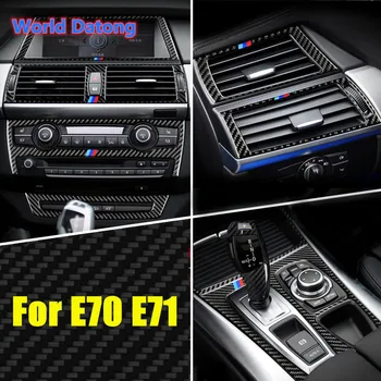 

Really Carbon fiber For BMW X5 X6 E70 E71 2008-2013 Car Styling Accessories Interior Decoration Cover Trim