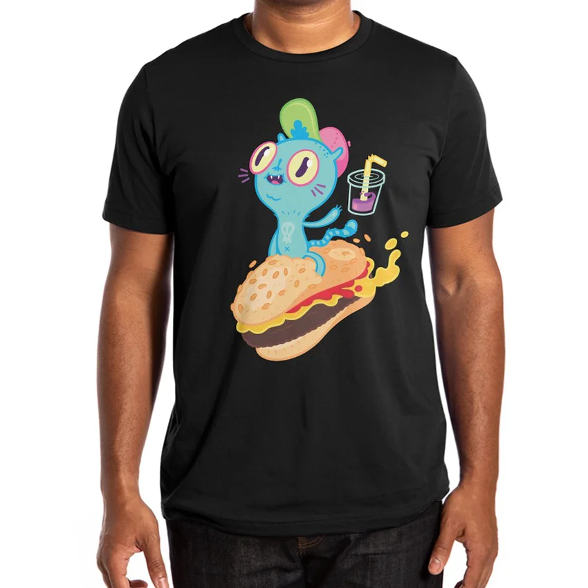 Catburger T Shirt burgers food funny radical humor snacks animals skulls Cute triblend