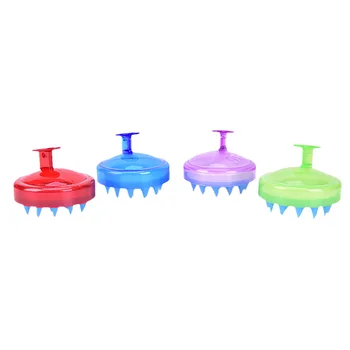 

Washing Comb Shower Head Hair Mini Head Meridian Massage Wide Tooth Comb Handheld 4 Colors Silicone Scalp Shampoo Massage Brush