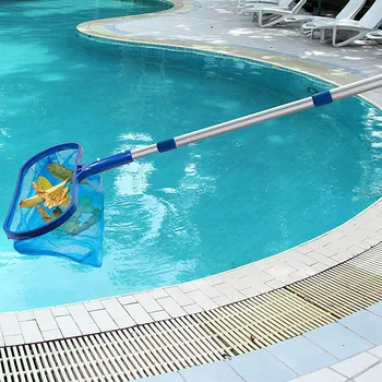 

3pcs Pool Net Adjustable Professional Leaf Rake Mesh Frame Net Skimmer Cleaner Swimming Pool Cleaning Leaves Debris Tools 2020
