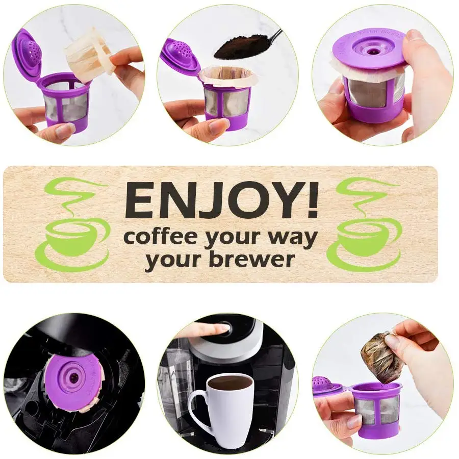 Натуральные одноразовые бумажные фильтры для кофе сменный Keurig фильтр