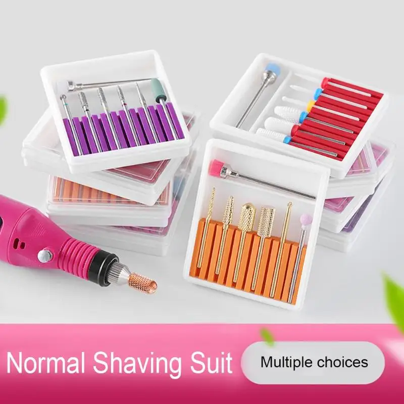 7pcs Nail Drill Bits Hot Selling Fine Polishing Multi-function Replace Head Polishing Grinding Mill Cutter Manicure Tool