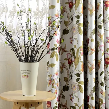 

The New Rural Style Printed High Blackout Curtains Are Suitable for The Living Room Bedroom Balcony Blackout Curtains
