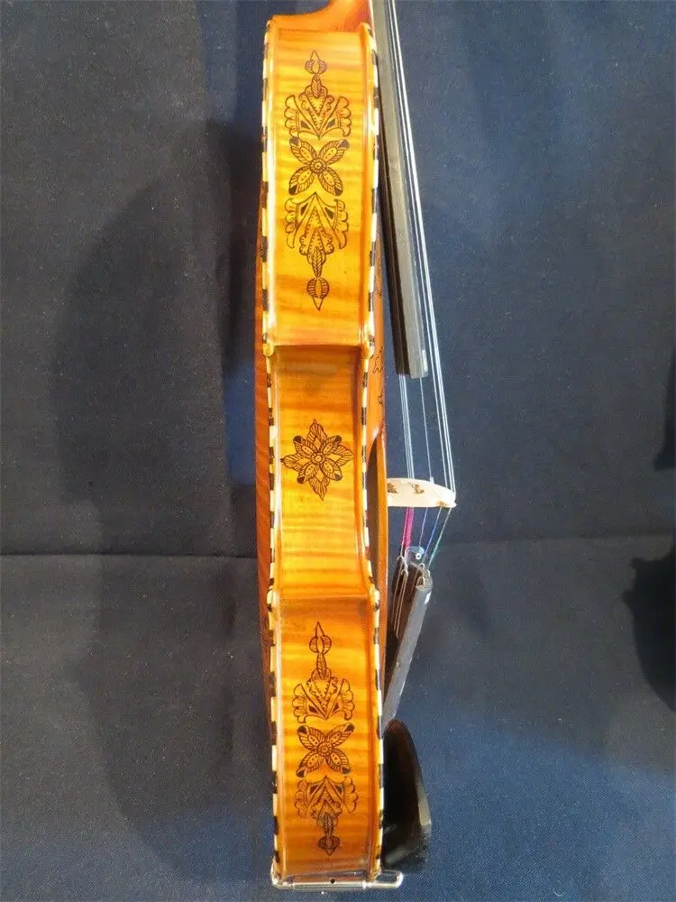 Стиль барокко SONG Master 4 × 4 струны 1" viola d'Amord женщины свиток#13164