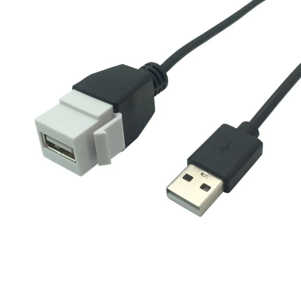 20 см Keystone USB 2 0 штекер-гнездо/гнездо-гнездо с коротким кабелем | Электроника