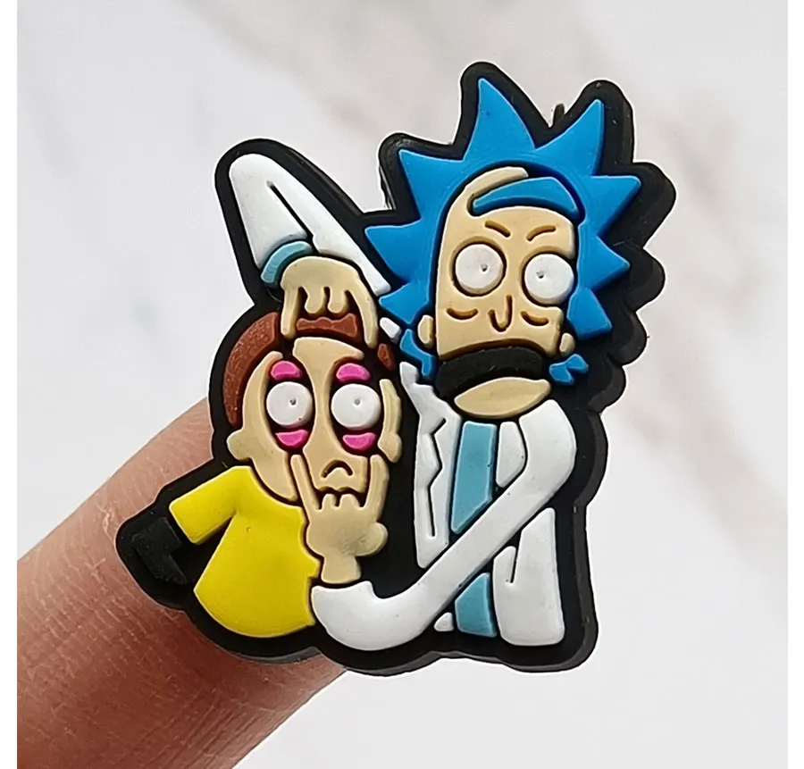 Dropshipping 1Pcs Cartoon PVC Shoe Charms Sandal Accessories Diy Fantasy Adventure Shoe Buckle Decoration Jibz For Croc Charms
