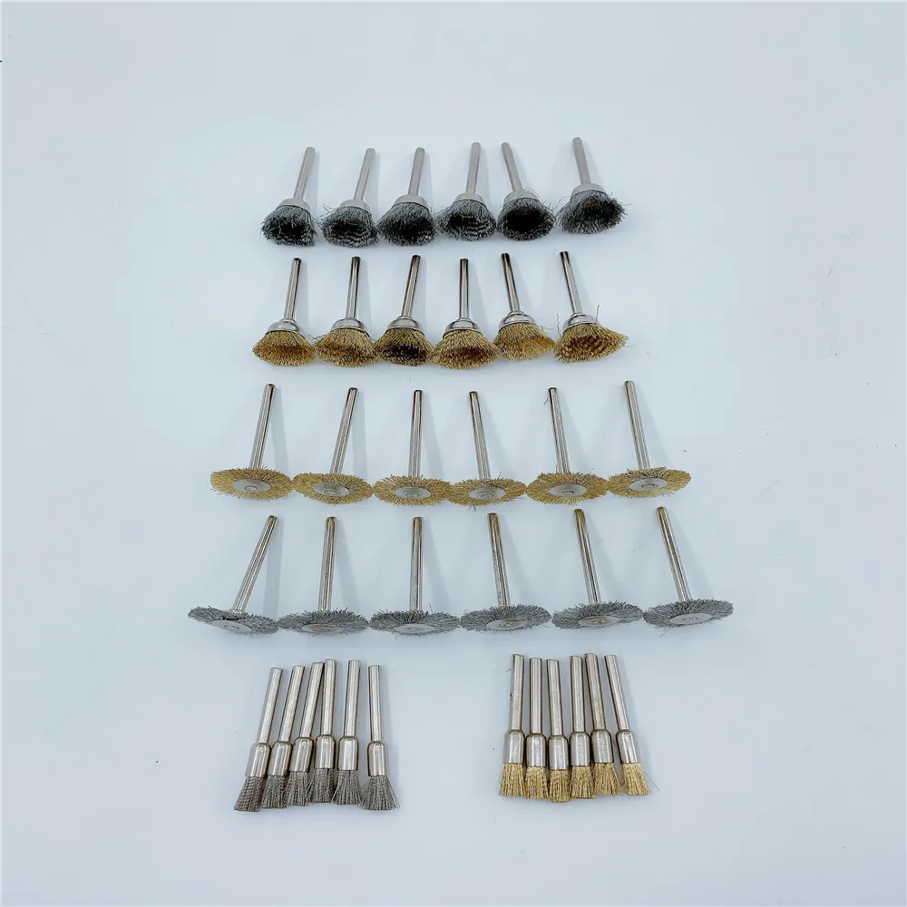 100pcs/144pcs Abrasive Brushes Dremel Accessories Polishing Wheel Set