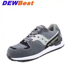 DEWBEST Мужская защитная обувь со стальным носком, защитная обувь; легкая Противоударная рабочая обувь для кроссовок