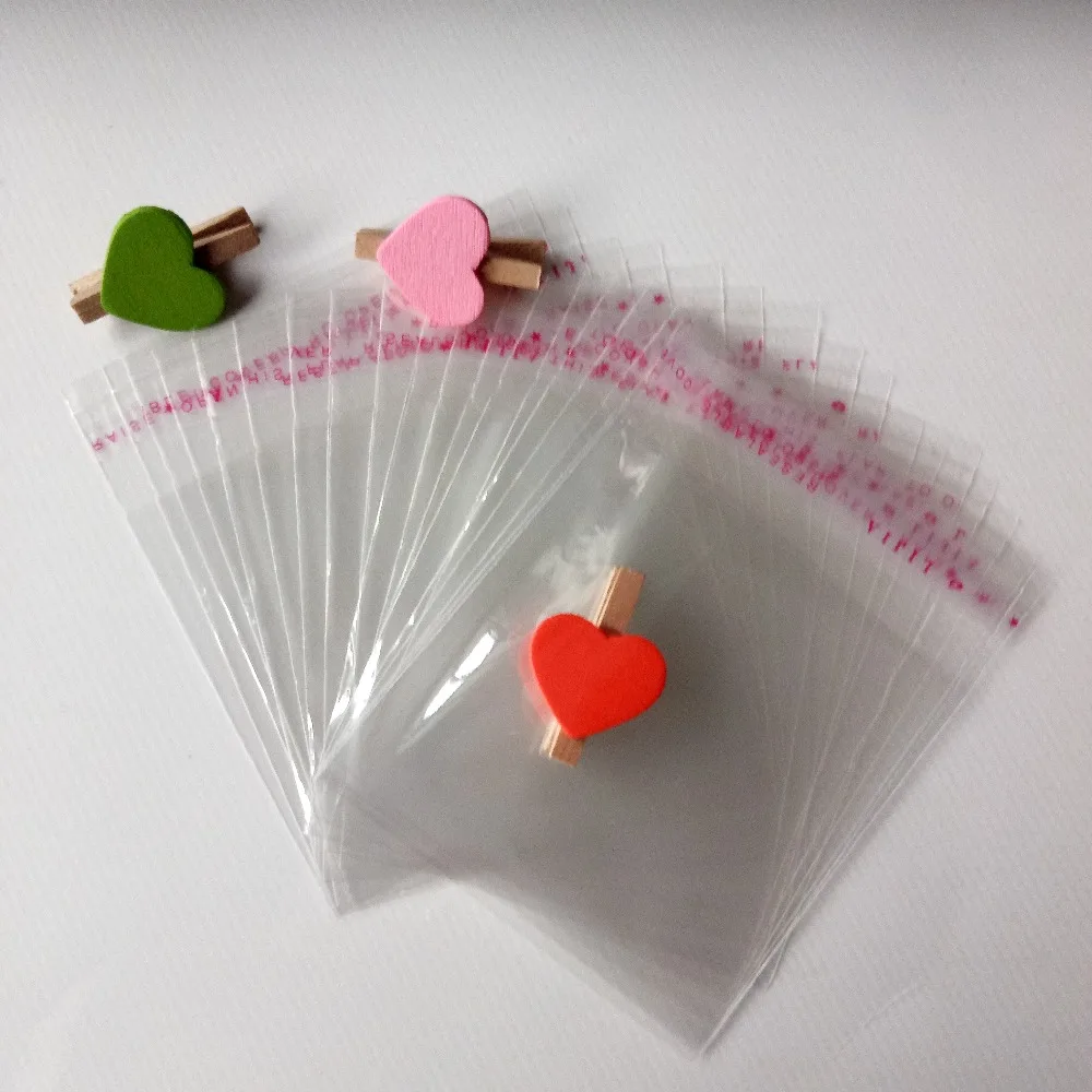 

2000PCS 5*10cm Clear Resealable Cellophane/BOPP/Poly Bags Transparent Opp Bag Packing Plastic Bags Self Adhesive Seal for gift