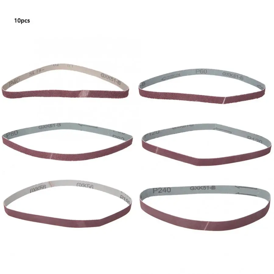 

Abrasive Belt 10 PCS Abrasive Sanding Belt Circular Grinding Belt 457x13mm Aluminum Oxide GXK51-B
