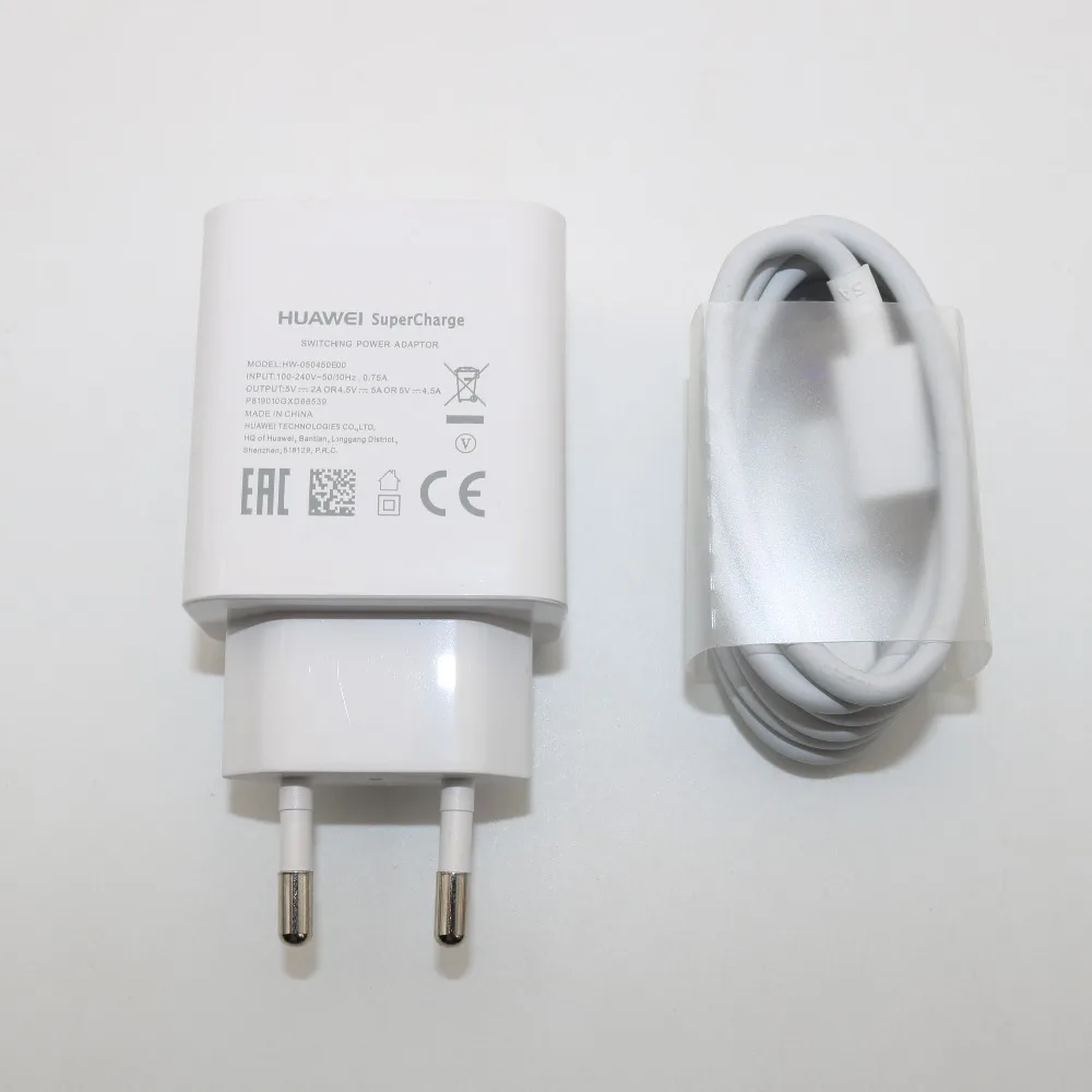 HUAWEI p30 P SuperCharge быстрое зарядное устройство с европейской вилкой 5A type C кабель для HUAWEI P9 P10 Plus P20 Pro mate 9 10 Pro mate 20 V10