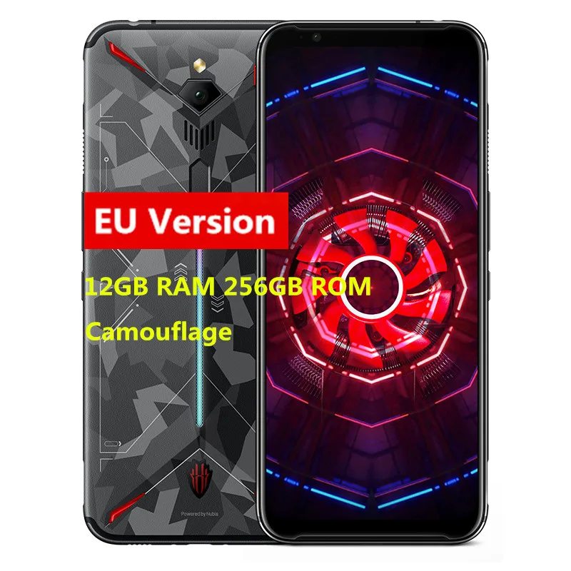 Zte Nubia Red Magic 3 Мобильный телефон 6,6" Snapdragon 855 Восьмиядерный отпечаток пальца передний 48MP задний 16MP 6 GB 64 GB 5000 mAh игровой телефон - Цвет: 12G256GCamouflageEU