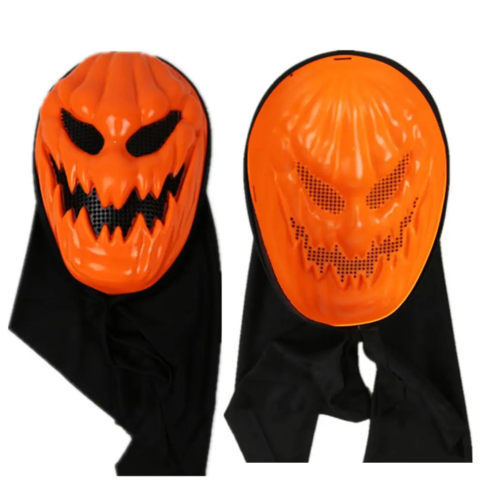 Halloween Grimace Mask Plastic Pumpkin Mask Halloween Costume Fancy Dress Party Cosplay Scary Mask For Adult