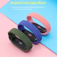 Armband Voor Mi Band 5 Band Nylon Gevlochten Solo Loop Pulseira Armband Miband4 Miband5 Polsband Voor Xiaomi Mi Band 4 3 6 Riem