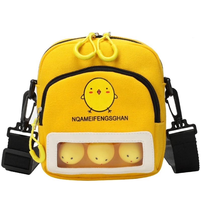 Yellow Женская сумка через плечо, Сумка с клапаном, Холщовая Сумка на плечо для женщин, сумки-мессенджеры, Женская Повседневная сумка через плечо, милая мультяшная сумка - Цвет: Yellow