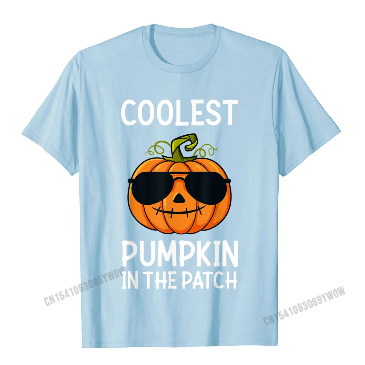 Pure Cotton Men Short Sleeve Casual Top T-shirts Camisa Tops Shirts Newest Normal O-Neck Tee Shirts Wholesale Halloween Coolest Pumpkin In The Patch Boys Girls Kids T-Shirt__659 light