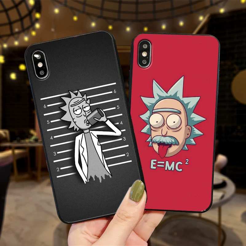 Мягкий силиконовый чехол для телефона iPhone XR TPU 5 5SE 6 6S 7 Plus 8Plus XS X Xr Max 9 Coque Rick |