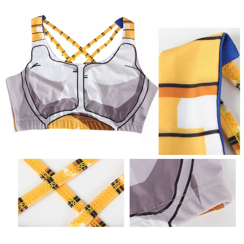 Sexy Dragon Ball Z Lingerie for Women - Goku Vegeta Push Up U Bra with Plunge Belt image 4