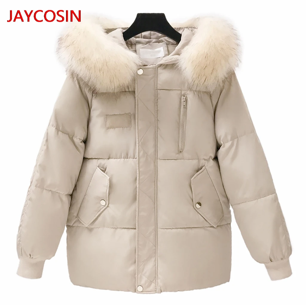 JAYCOSIN женские парки зимнее женское зимнее теплое пальто с капюшоном Толстая теплая Свободная куртка короткое пальто горячая Распродажа L4008027